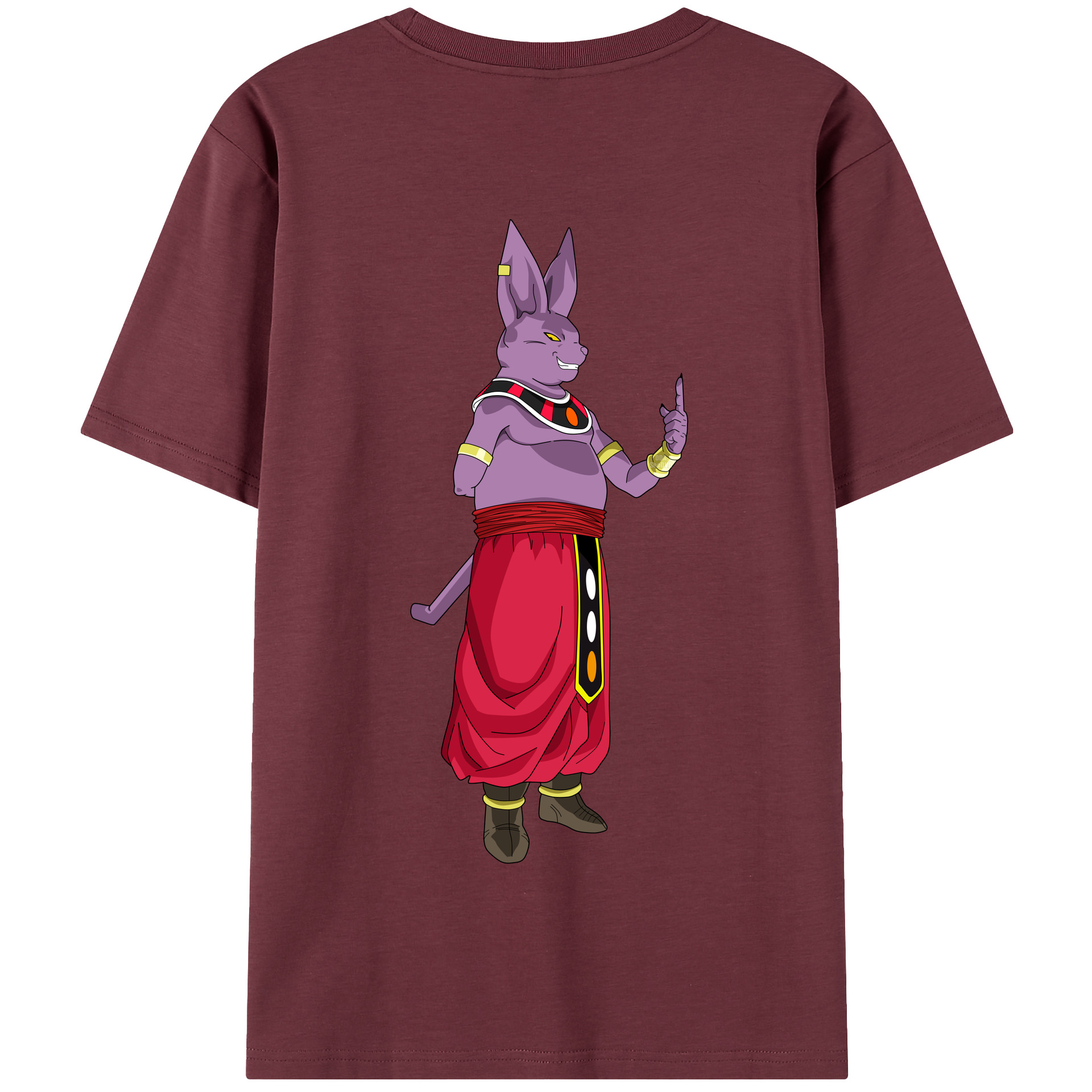 （画像用） ドラゴンボール シャンパ DRAGON BALL Champa 綿100％半袖Tシャツ（背面プリント）